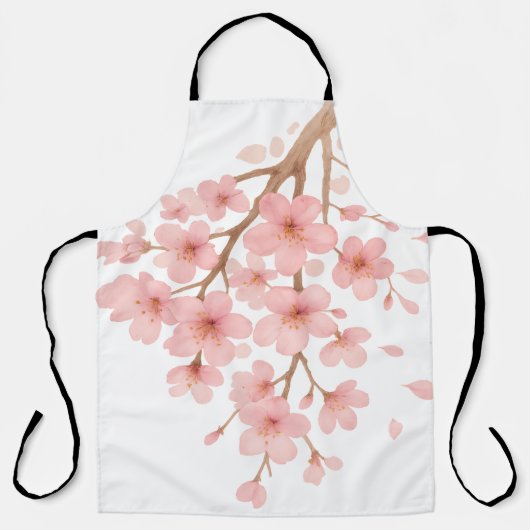 Cherry Blossoms Illustration Schürze (Vorderseite)