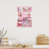 Cherry Blossoms Instagram Grid Fügen Sie Ihre eige Poster (Küche)