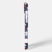 Cherry Blossoms Japanese Sakura Monogrammed Case-Mate iPhone Hülle (Rückseite / Links)