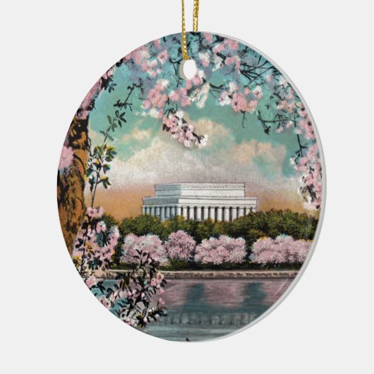 Cherry Blossoms Keramik Ornament (Links)