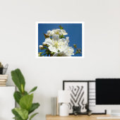 Cherry Blossoms Kunstdrucke Spring Blue Sky Poster (Heimbüro)