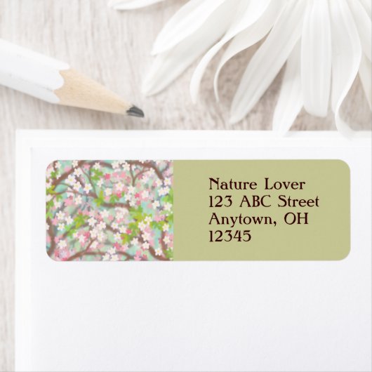 Cherry Blossoms Label (Insitu)