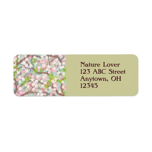 Cherry Blossoms Label (Vorne)