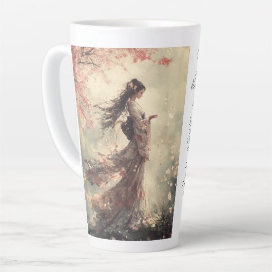 Cherry Blossoms Latte Tasse (Linke Ecke)