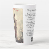 Cherry Blossoms Latte Tasse (Vorderseite)