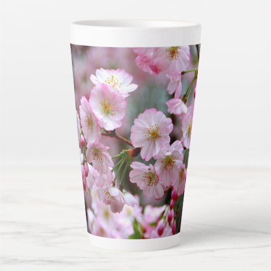 Cherry Blossoms Latte Tasse (Vorderseite)