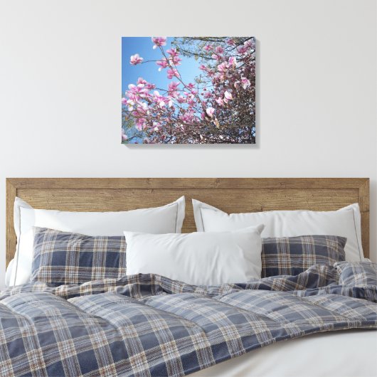 Cherry Blossoms Leinwanddruck (Insitu (Schlafzimmer))