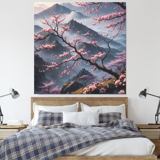 cherry blossoms leinwanddruck (Insitu (Schlafzimmer))