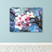 Cherry Blossoms Leinwanddruck (Insitu (Holzboden))