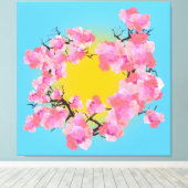 Cherry Blossoms Leinwanddruck (Insitu (Holzboden))