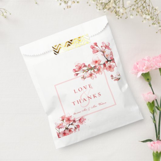 Cherry Blossoms Liebe & Dank Frühjahrssehen Geschenktütchen (Versiegelt)