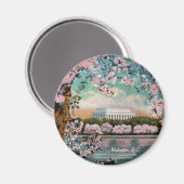 Cherry Blossoms Magnet (Vorderseite/Rückseite)