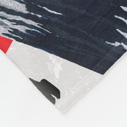 Cherry Blossoms Mount Fuji Japan Fleecedecke (Ecke)