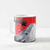 Cherry Blossoms Mount Fuji Japan Kaffeetasse (Vorderseite Links)