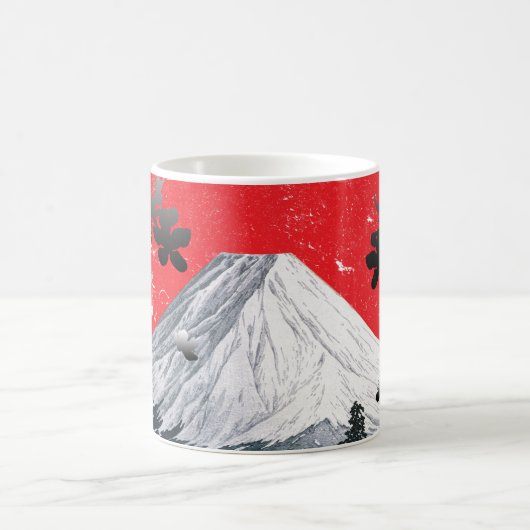 Cherry Blossoms Mount Fuji Japan Kaffeetasse (Mittel)