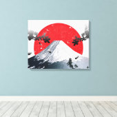 Cherry Blossoms Mount Fuji Japan Leinwanddruck (Insitu (Holzboden))