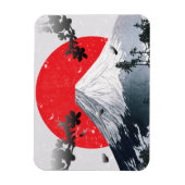 Cherry Blossoms Mount Fuji Japan Magnet (Vertikal)