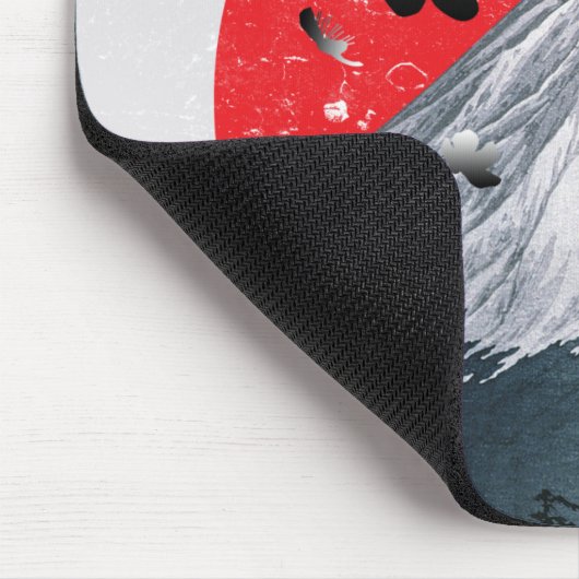 Cherry Blossoms Mount Fuji Japan Mousepad (Ecke)