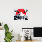 Cherry Blossoms Mount Fuji Japan Poster (Heimbüro)