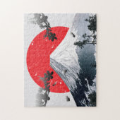 Cherry Blossoms Mount Fuji Japan Puzzle (Vertikal)