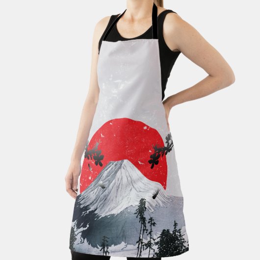 Cherry Blossoms Mount Fuji Japan Schürze (InSitu)