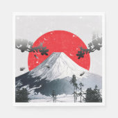 Cherry Blossoms Mount Fuji Japan Serviette (Vorderseite)