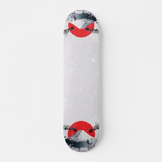 Cherry Blossoms Mount Fuji Japan Skateboard (Vorne)