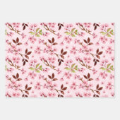 Cherry Blossoms Muster Geschenkpapier Set (Vorderseite 3)