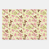 Cherry Blossoms Muster Geschenkpapier Set (Vorderseite 2)