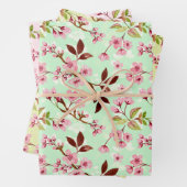 Cherry Blossoms Muster Geschenkpapier Set (Beispiel)