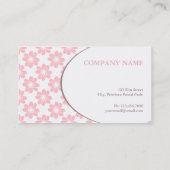 Cherry Blossoms Muster Visitenkarte (Rückseite)