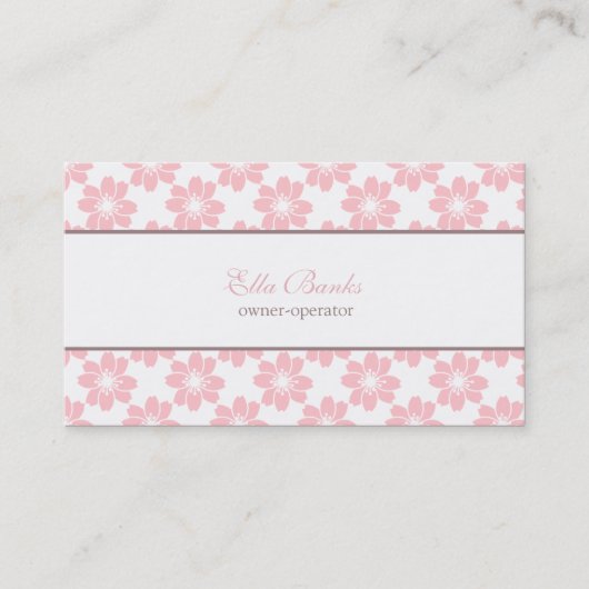 Cherry Blossoms Muster Visitenkarte (Vorderseite)