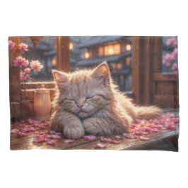 Cherry Blossoms Nickerchen Time Kissenbezug