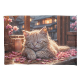 Cherry Blossoms Nickerchen Time Kissenbezug