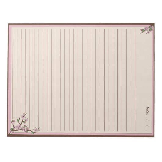 Cherry Blossoms Notizblock (Vorderseite)