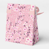 Cherry Blossoms Pink Glitzer Danke für Ihren Gebur Geschenkschachtel (Rückseite)