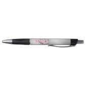 Cherry Blossoms Pink Silver Monogram Kugelschreiber (Unterseite)