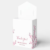 Cherry Blossoms Pink White Custom Wedding Geschenkschachtel (Geöffnet)