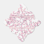 Cherry Blossoms Pink White Floral Add Name Geschenkschachtel (Ungefaltet)
