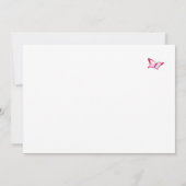 Cherry Blossoms Pink White Vielen Dank Dankeskarte (Rückseite)