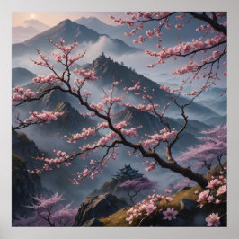 cherry blossoms poster