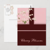 Cherry Blossoms Postkarte (Vorne/Hinten)