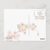 Cherry Blossoms Postkarte (Rückseite)