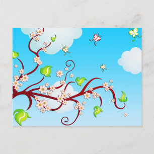 Cherry Blossoms Postkarte