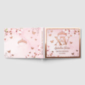 Cherry Blossoms Quinceañera Quince 15 XV Rose Gold Gästebuch (Voll)