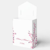 Cherry Blossoms Rosa Weiß | Custom Wedding Geschenkschachtel (Geöffnet)