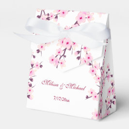 Cherry Blossoms Rosa Weiß | Custom Wedding Geschenkschachtel