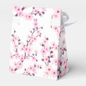 Cherry Blossoms Rosa Weiß | Custom Wedding Geschenkschachtel (Rückseite)