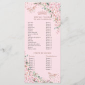 Cherry Blossoms Rose Gold Butterfly Programm (Rückseite)