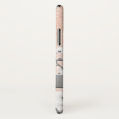 Cherry Blossoms Rose Gold Monogramm Blende Case-Mate iPhone Hülle (Hinten/Rechts)